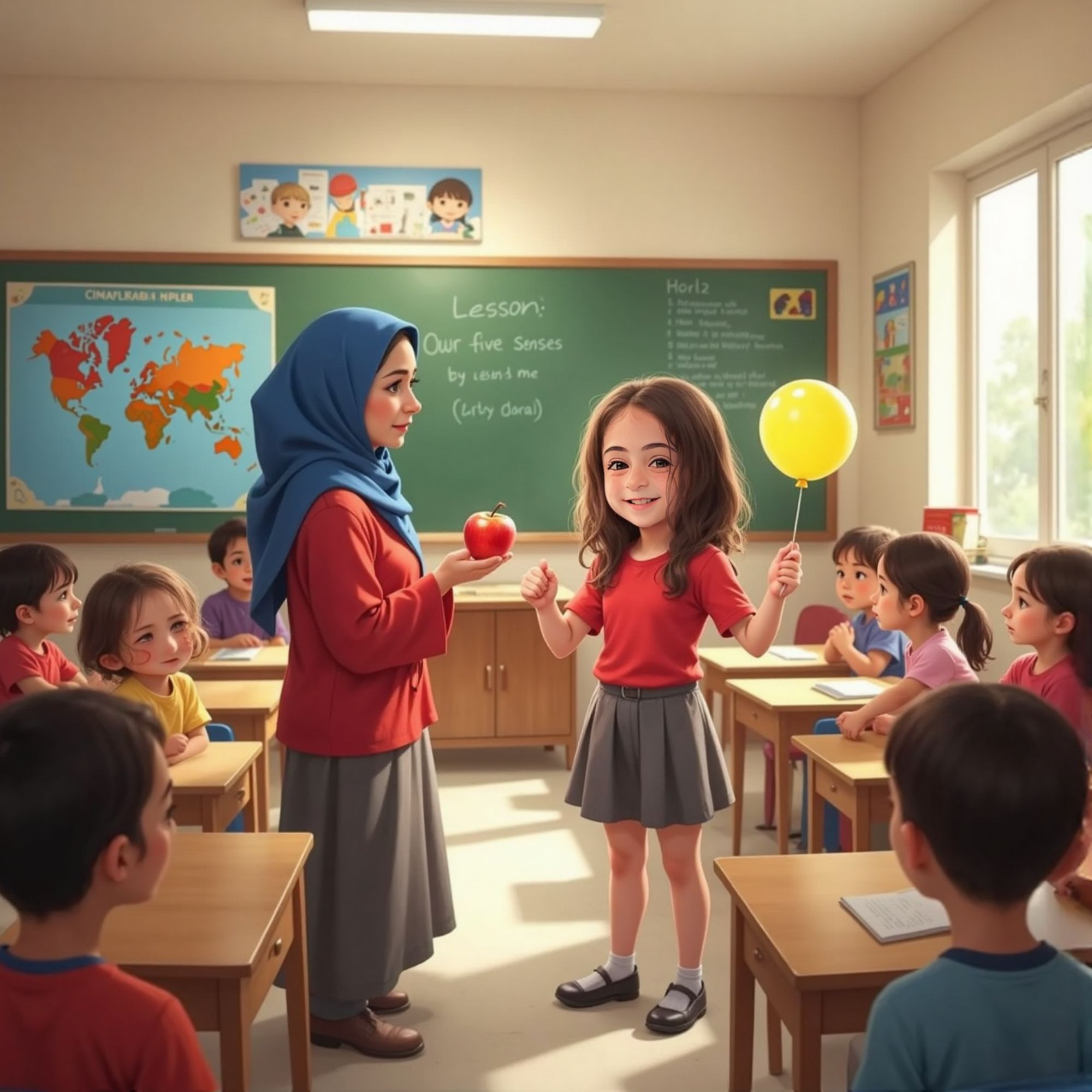 سر التفاحة والبالونة