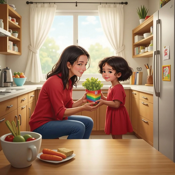 مفاجأة الصباح من ماما