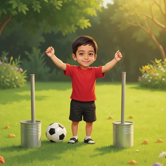 الحديقة تتحول لملعب