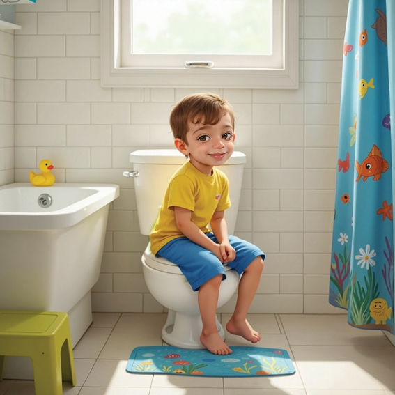  خطوة الاستقلال: استخدام الحمّام بمفرده