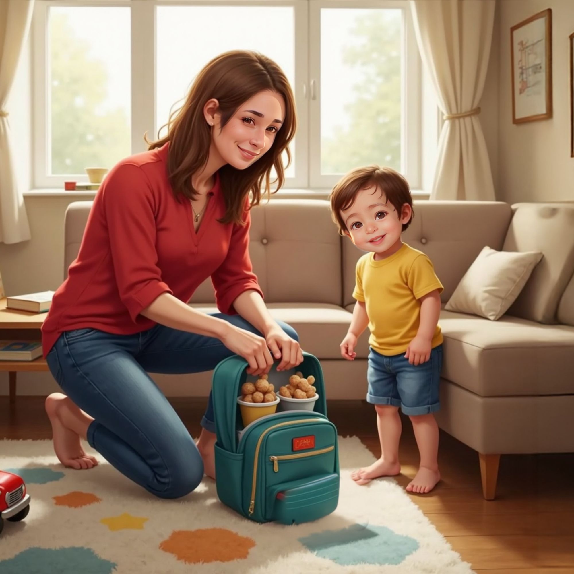 تجهيز الحقيبة بحب واهتمام