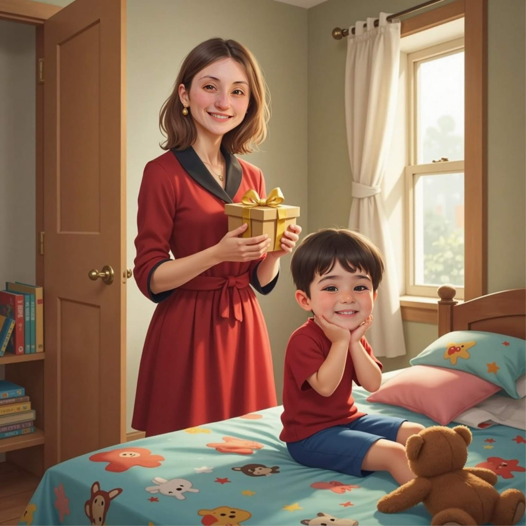  مفاجأة الأم