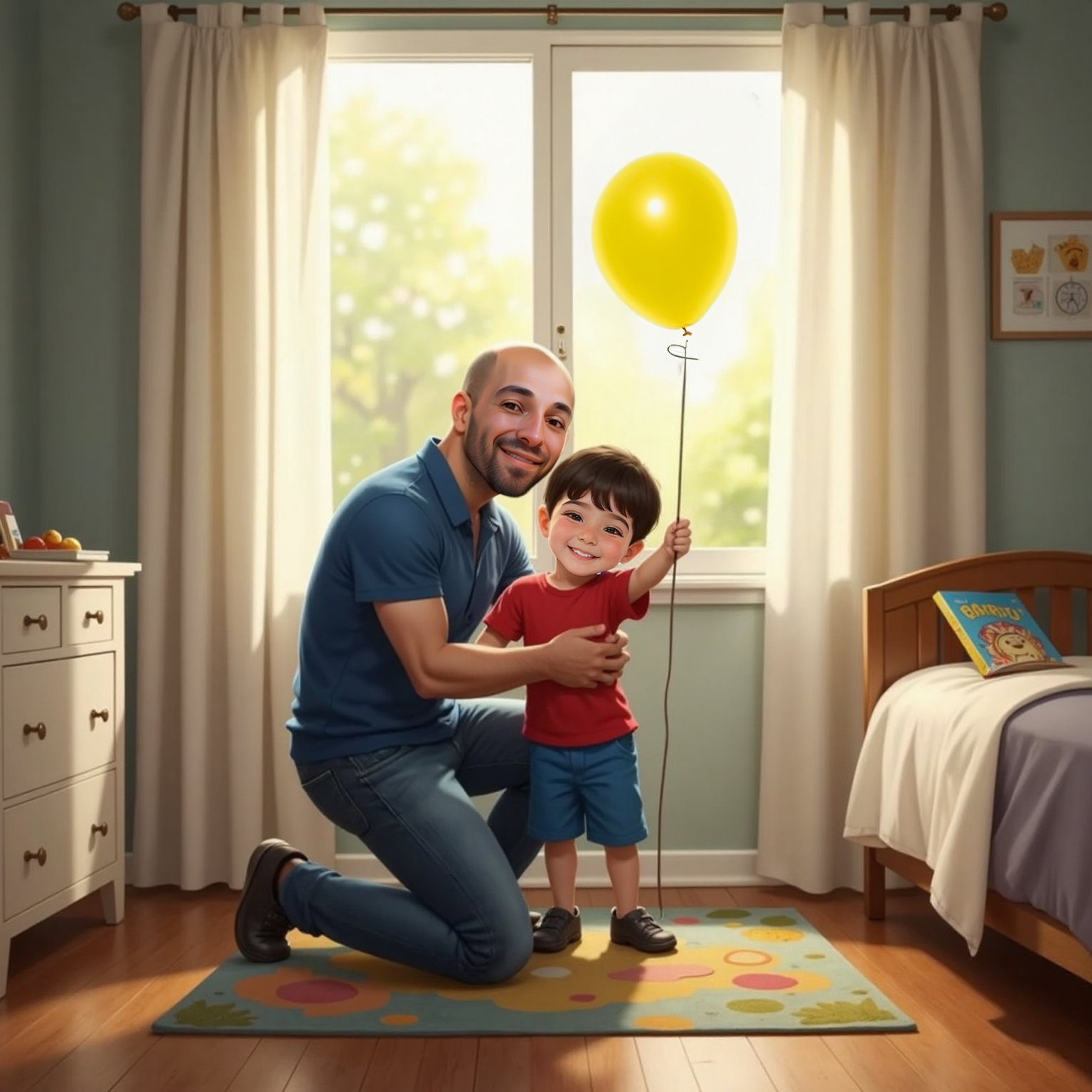 احتضان الأب